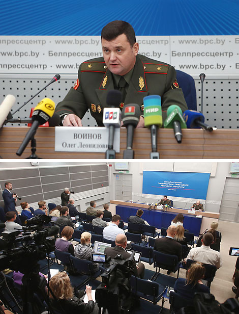 A press conference the day before the Zapad 2017 exercise started