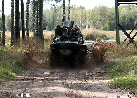 Zapad 2017 exercise in the Losvido army exercise area