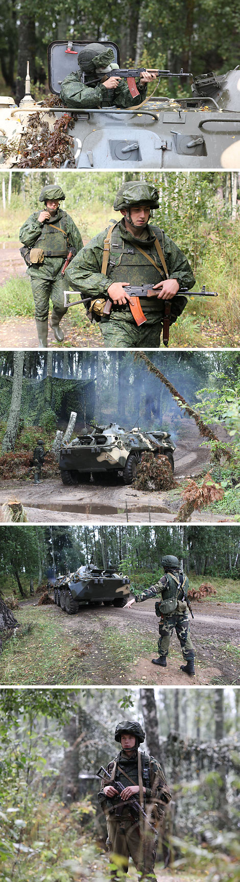 Zapad 2017 exercise in the Losvido army exercise area