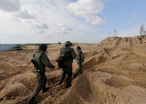 Zapad 2017 exercise in the Osipovichsky army exercise area