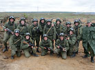 An episode of the Zapad 2017 army exercise in the Borisovsky exercise area