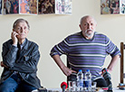 Kama Gincas and Igor Yasulovich meet with media at Belaya Vezha Theater Festival 2017