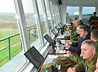 Belarus President Alexander Lukashenko attends the Zapad 2017 exercise