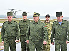 Belarus President Alexander Lukashenko attends the Zapad 2017 exercise