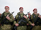 Inspection of the troops involved in the Belarusian-Russian strategic army exercise Zapad 2017