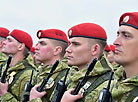 Inspection of the troops involved in the Belarusian-Russian strategic army exercise Zapad 2017