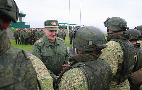 President of Belarus and Commander-in-Chief of the Armed Forces Alexander Lukashenko commended participants of the Zapad 2017 exercise