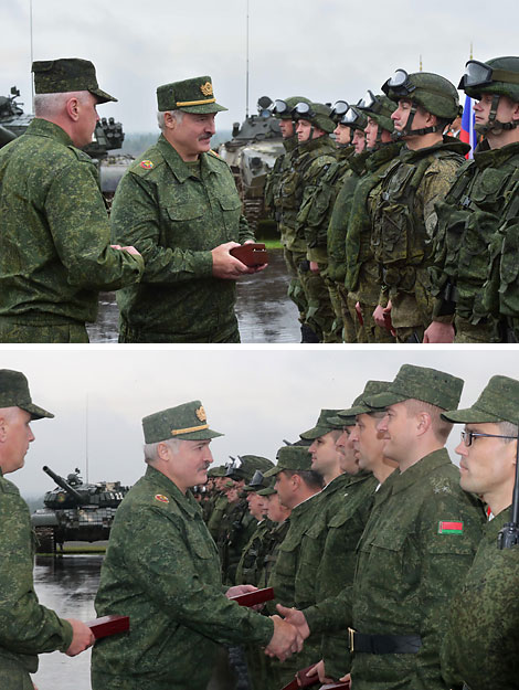 President of Belarus and Commander-in-Chief of the Armed Forces Alexander Lukashenko commended participants of the Zapad 2017 exercise