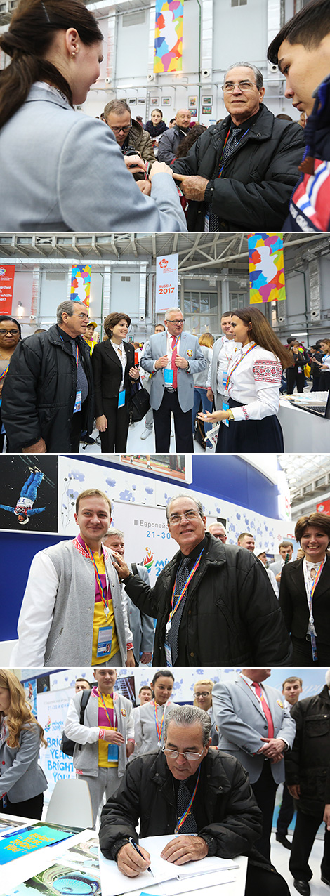 Cuban minister of higher education Jose Ramon Saborido visits Belarus' exposition at Youth Expo