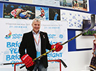 Cosmonaut Oleg Novitsky attends Belarus’ exhibition at WFYS 2017 in Sochi
