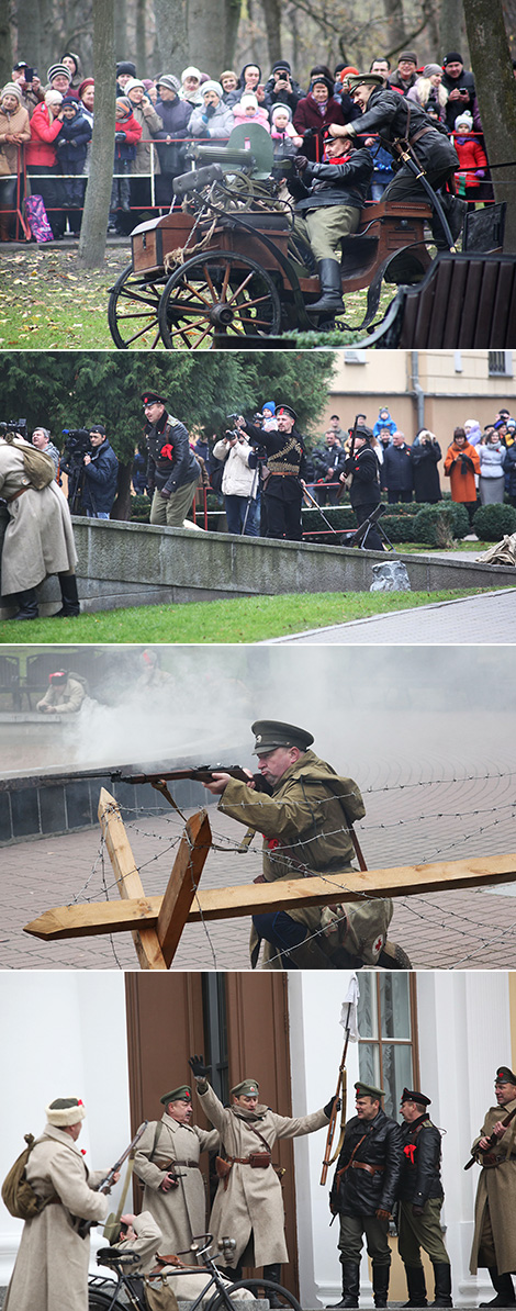 Historical reenactment of 1917 events in Gomel
