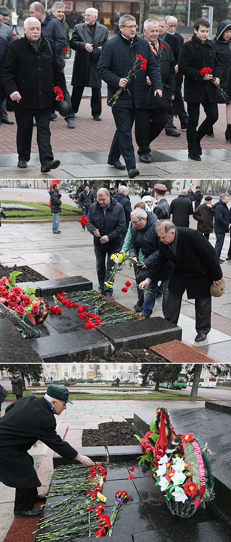 Митинг в честь 100-летия Октябрьской революции в Витебске