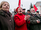 Flowers and wreaths laid at the Vladimir Lenin Monument in Brest