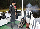 “Aurora” cruiser fires a shot on the Augustow Canal