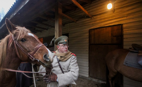A WWI battle reenacted in Zabrodye village-museum