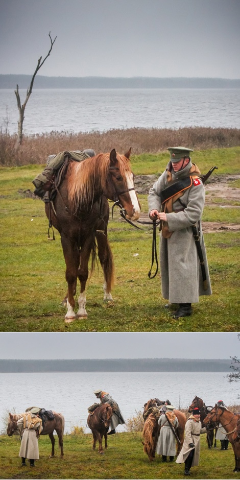 A WWI battle reenacted in Zabrodye village-museum