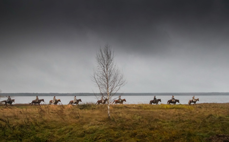 A WWI battle reenacted in Zabrodye village-museum