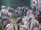Cavalry on the march along the former front line