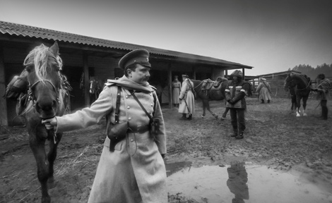A WWI battle reenacted in Zabrodye village-museum
