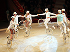 Parade of Bicycles: bicycle acrobats led by Leonid Tkachenko