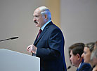 President Alexander Lukashenko at the Second Congress of Scientists