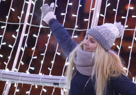 New Year lighting spectacle in Minsk