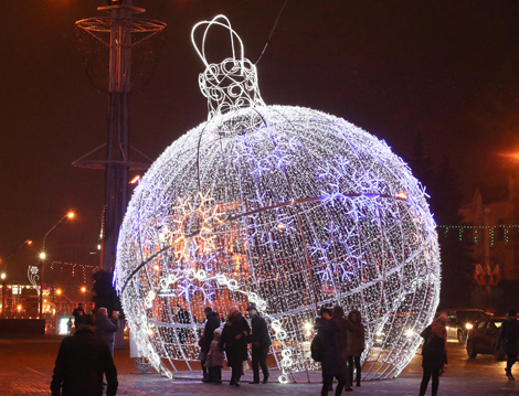 Новогодняя иллюминация в Минске