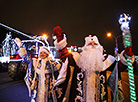 Parade of Father Frosts and Snow Maidens in Minsk