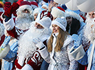 Parade of Father Frosts and Snow Maidens in Minsk