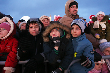 Parade of Father Frosts and Snow Maidens in Minsk