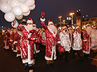 Parade of Father Frosts and Snow Maidens in Minsk