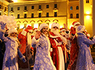 Parade of Father Frosts and Snow Maidens in Minsk