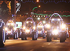 Parade of Father Frosts and Snow Maidens in Minsk