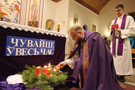 У касцёле Нараджэння Дзевы Марыі ў Гомелі