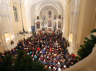 Christmas service in the Church of St. Michael the Archangel in Ivenets