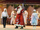 New Year's celebrations near the city's main Christmas tree in Vitebsk