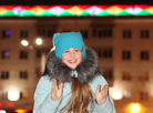 New Year's celebrations near the city's main Christmas tree in Vitebsk