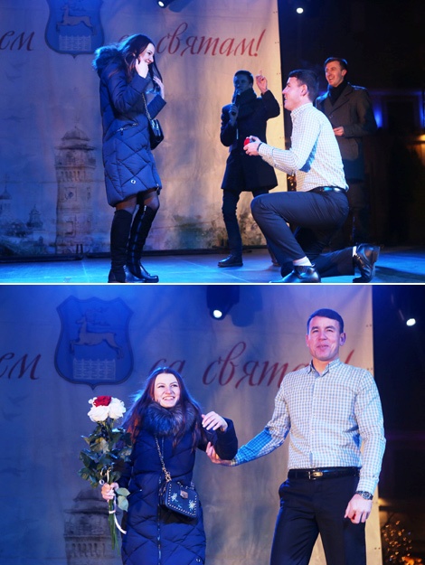 New Year’s festivities in Lenin Square in Grodno