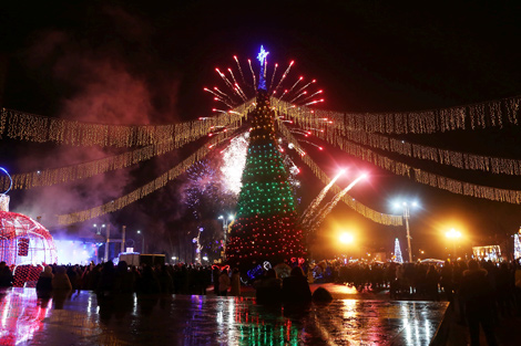 Fireworks in Grodno