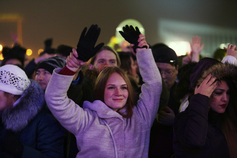 Minsk welcomes in 2018 