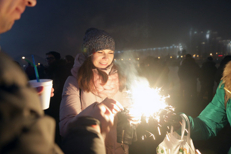 Minsk welcomes in 2018 