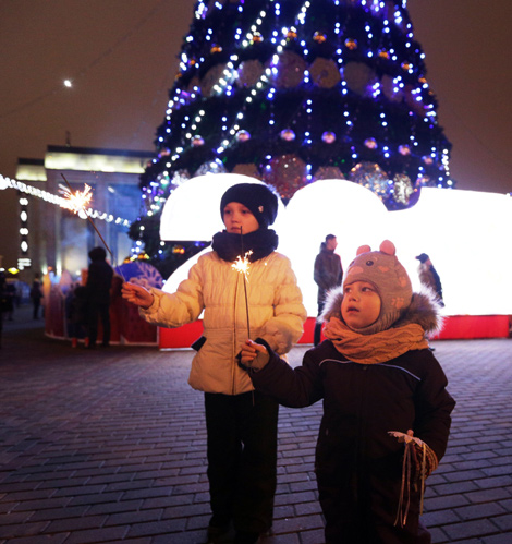 Minsk welcomes in 2018 