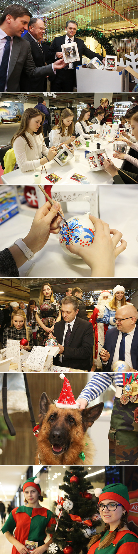 Новогодняя сказка своими руками: в Минске расписали ёлочные шары для детдомов