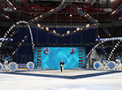 Head of state and amateur hockey player Alexander Lukashenko opens the 14th Christmas amateur ice hockey tournament in Minsk