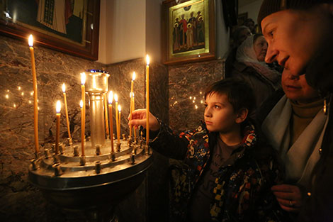 Рождественский сочельник в Свято-Духовом кафедральном соборе в Минске