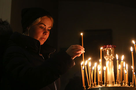 Christmas Eve at the Holy Spirit Cathedral in Minsk