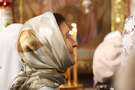 Service at the Holy Spirit Cathedral in Minsk