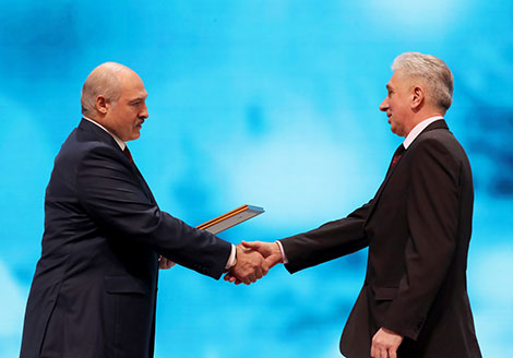 For Spiritual Revival Award is bestowed upon the National Library of Belarus for the facsimile replication and promotion of the book heritage of Francysk Skaryna