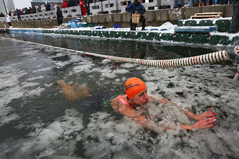 Belarus' open winter swimming championship Minsk Open 