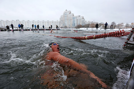 Belarus' open winter swimming championship Minsk Open 